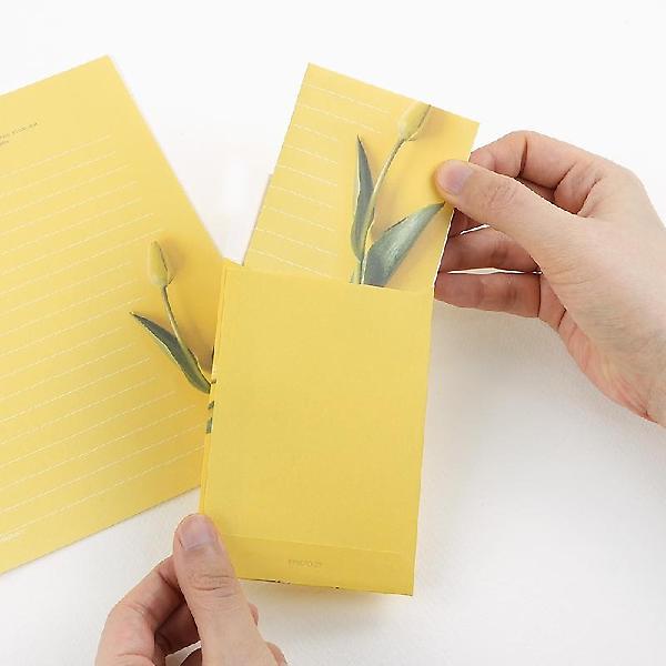  건물사이 피어난 꽃 편지지 4종세트