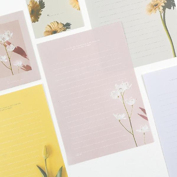  건물사이 피어난 꽃 편지지 4종세트