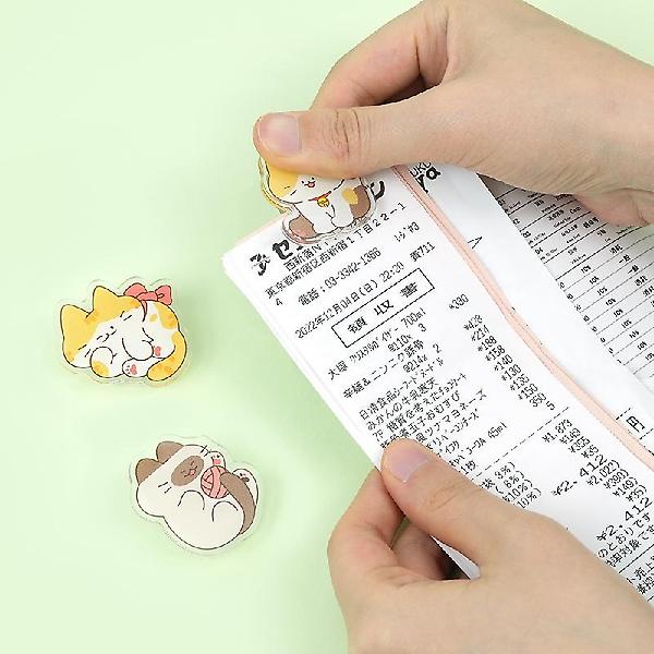  냥냥랜덤아크릴집게 랜덤2개