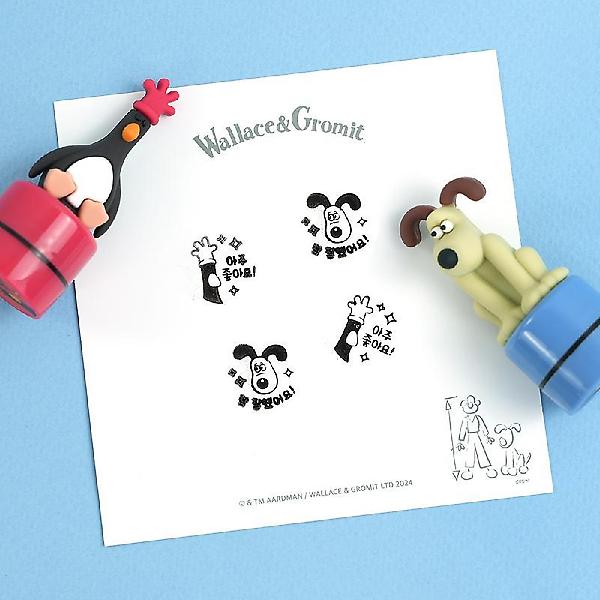  [공식정품]월레스와 그로밋 피규어 스탬프