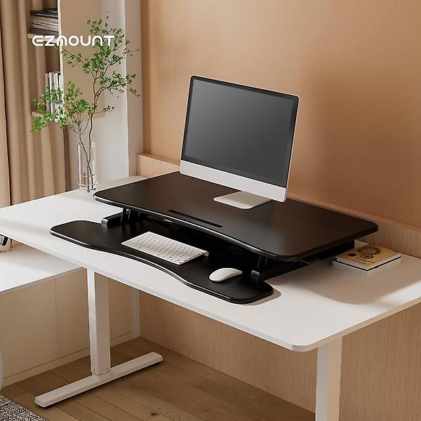  이지마운트 모션 스탠드 스탠딩 데스크 책상 테이블 높이조절 듀얼모니터 WSD-950D