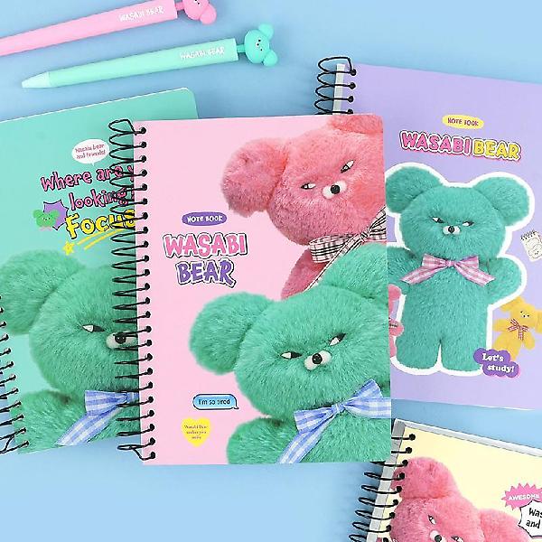  와사비베어 원링노트 4개세트