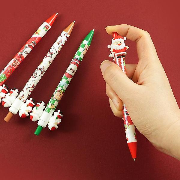  크리스마스 피규어 회전펜 (랜덤발송)