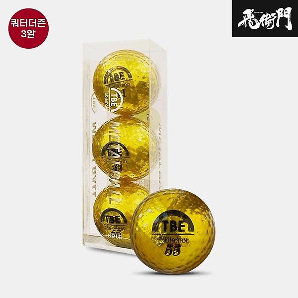  [쿼터더즌]토비에몬 메탈 초고반발 골프볼[골드][남여공용][2피스/3알]