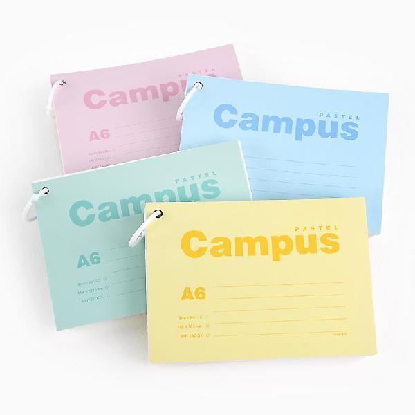  파스텔 캠퍼스 메모카드 A6