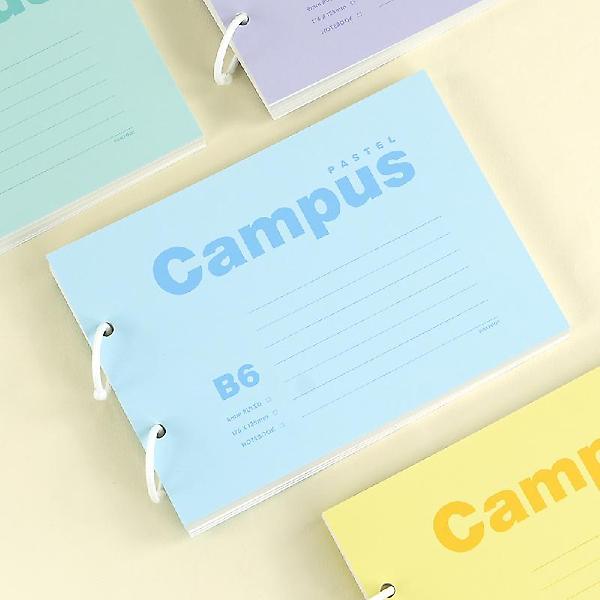  파스텔 캠퍼스 메모카드 B6 4종세트