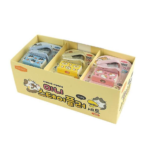  냥냥 미니 스테이플러 인박스(12개세트)