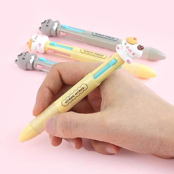  냥냥 4색 볼펜 (랜덤발송)