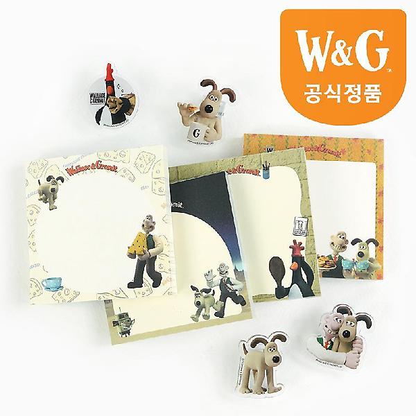  [공식정품]월레스와 그로밋 메모 클립세트