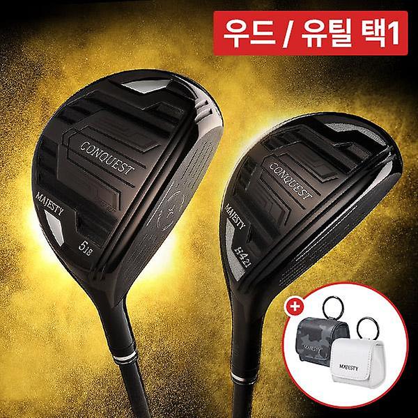  [전시상품] 마제스티 컨퀘스트 블랙 남성 하이브리드 유틸리티 / 페어웨이 우드 택1+마제스티 볼케이스