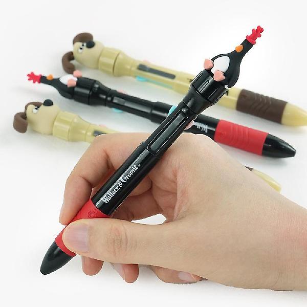  [공식정품]월레스와 그로밋 피규어 4색 회전펜 인박스(20개세트)