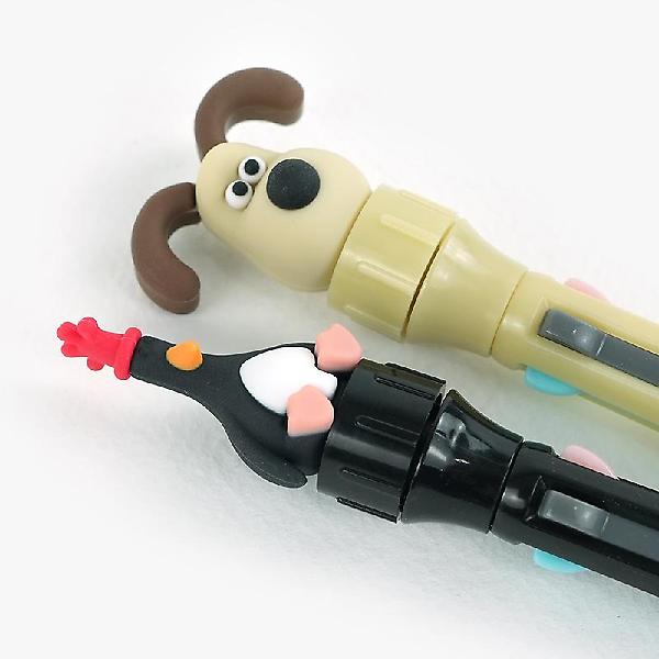  [공식정품]월레스와 그로밋 피규어 4색 회전펜 인박스(20개세트)