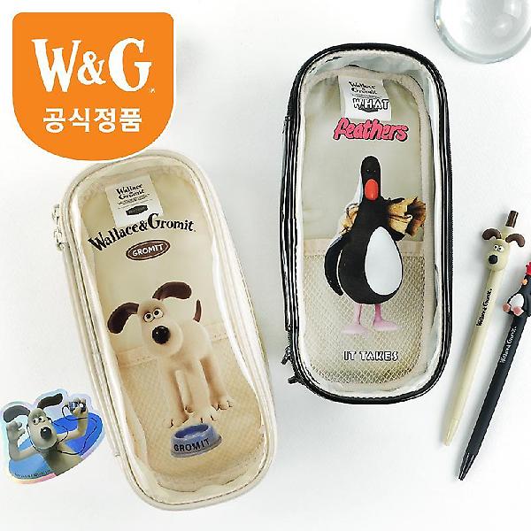  [공식정품]월레스와그로밋 투명 파우치 케이스
