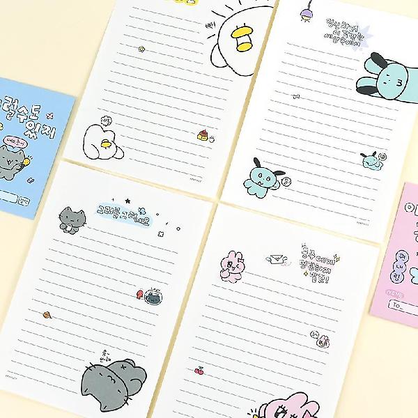  밈콩즈 편지지 4종세트