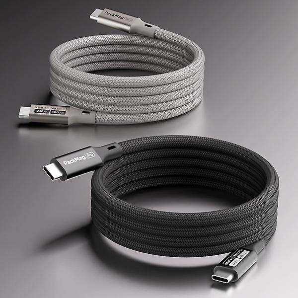  버티탭 팩맥프로 C to C타입 USB4 PD 240W 초고속충전 마그네틱 케이블 1m