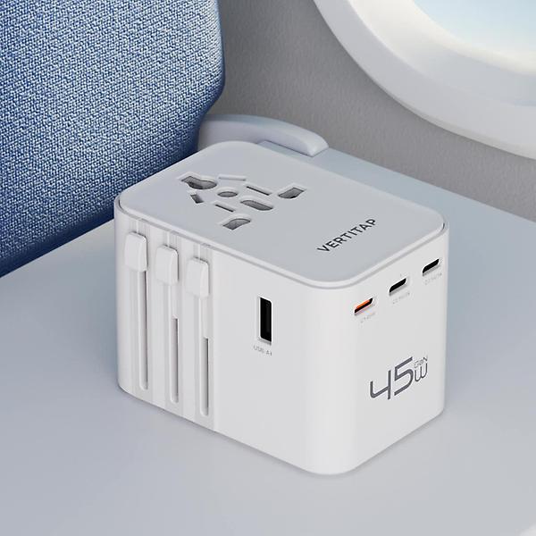  버티탭 트레블러 에어 25W 멀티 어댑터 해외 전세계 콘센트 여행용 멀티탭 usb 플러그