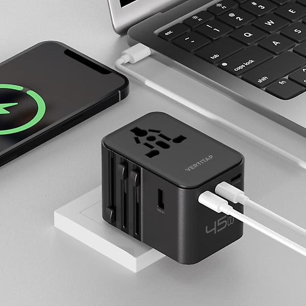  버티탭 트레블러 에어 25W 멀티 어댑터 해외 전세계 콘센트 여행용 멀티탭 usb 플러그