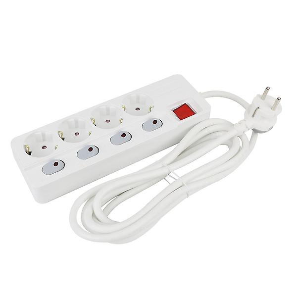  [캠플러스] 아남 국산 멀티탭 4구 3M 개별 스위치 절전 안전 콘센트