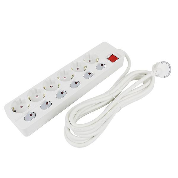  [캠플러스] 아남 국산 멀티탭 6구 5M 개별 스위치 절전 과부하 차단 안전 콘센트