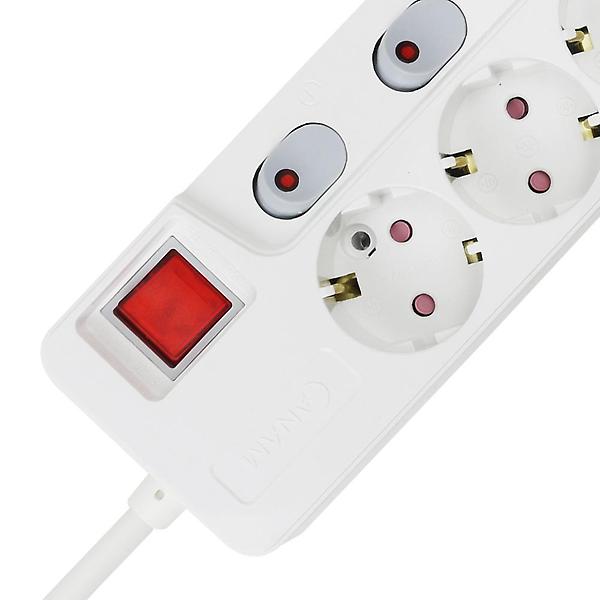  [캠플러스] 아남 국산 멀티탭 4구 3M 개별 스위치 절전 안전 콘센트