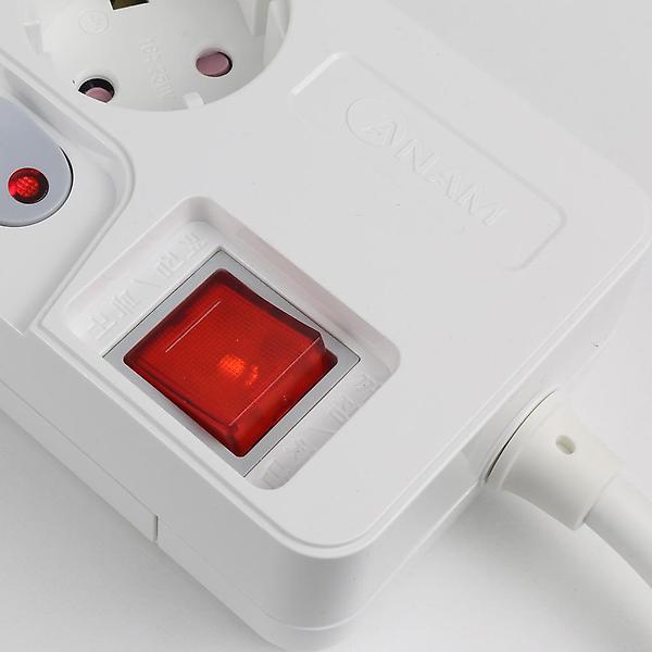  [캠플러스] 아남 국산 멀티탭 4구 3M 개별 스위치 절전 안전 콘센트