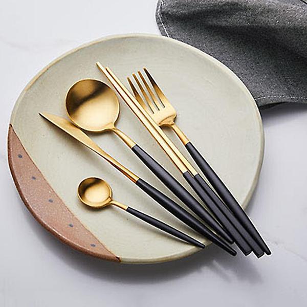  오리스타 커트러리 모던 블랙 젓가락 양식기