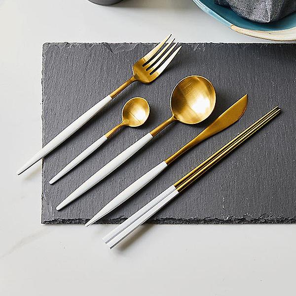  오리스타 커트러리 모던 화이트 젓가락 양식기