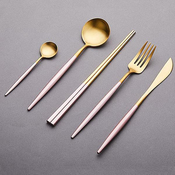  오리스타 커트러리 모던 핑크 티스푼 양식기