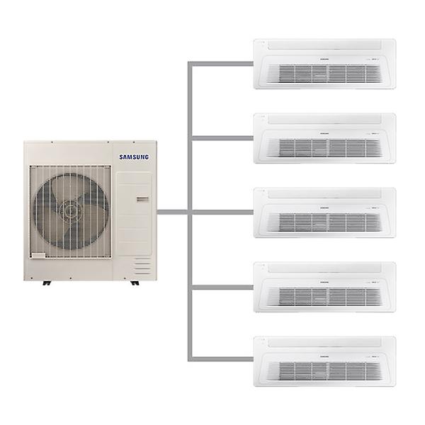  삼성 가정용 무풍 시스템에어컨 AJ40CSS5P44SSY 140.6㎡ (5마력5실/단배관)