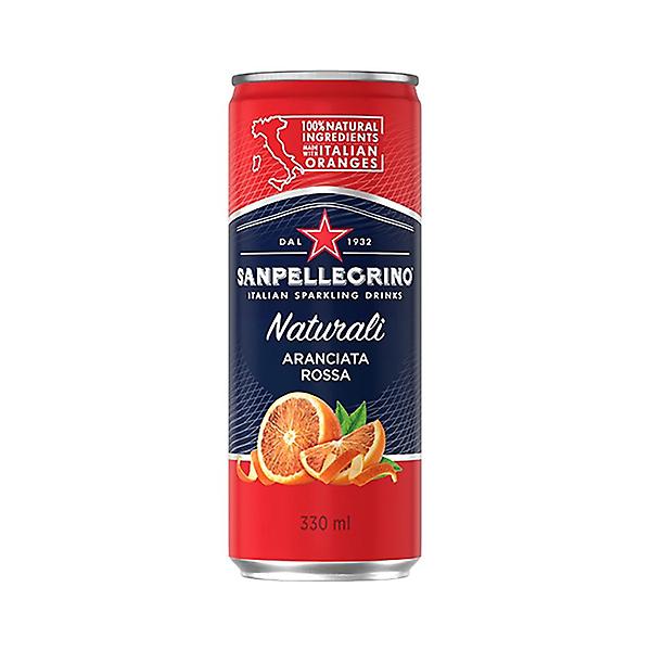  산펠레그리노 탄산음료 아란시아타 로사 레드오렌지 330ml 캔 24개 1박스