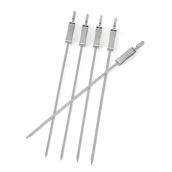  간편 슬라이드 바비큐꼬치 5p세트 스텐 캠핑꼬치 45cm