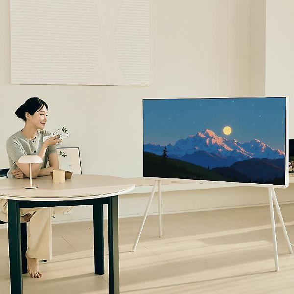  와이드아트뷰 더프리미엄 이젤스탠드 세트 139cm(55인치) 4K UHD QLED 구글 스마트 인테리어 TV