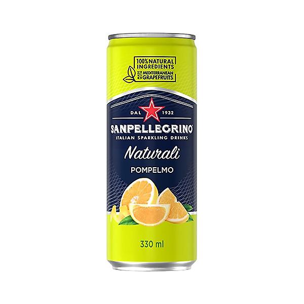  산펠레그리노 탄산음료 폼펠모 자몽 330ml 캔 24개 1박스