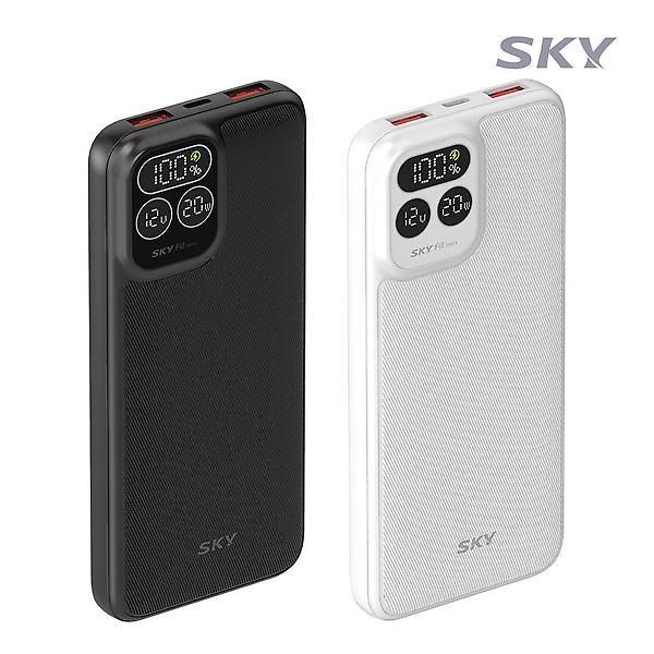  스카이 필 PD10 22.5W LCD 디스플레이10000mAh 고속 충전 보조배터리