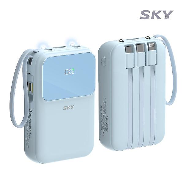  [벌크케이블 세트] 스카이 필 U10PD 유선 고속 충전 보조배터리 10,000mAh