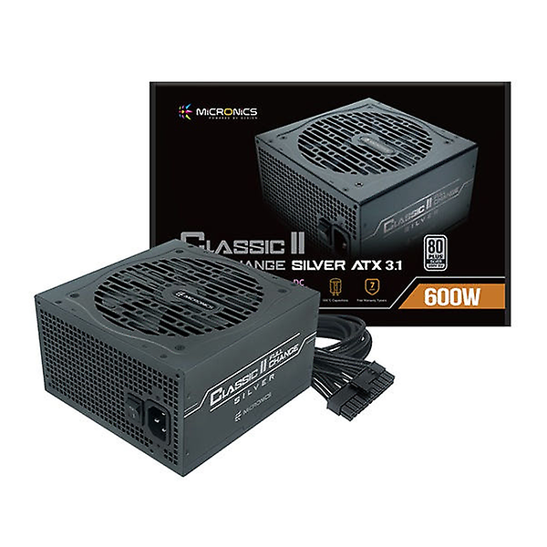  [마이크로닉스] Classic II 풀체인지 80PLUS SILVER ATX3.1 230V EU 블랙 [600W]