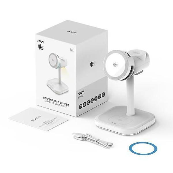  스카이 필 Qi2.2 25W 펠티어 냉각 4in1 맥세이프 고속충전 스테이션