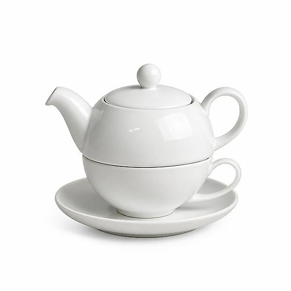  고원 심플 티포원 300ml 1인용 도자기 티팟세트 티포트 찻잔