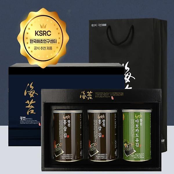  [해달음]명품광천 3캔 특호 (고급 쇼핑백 포함)