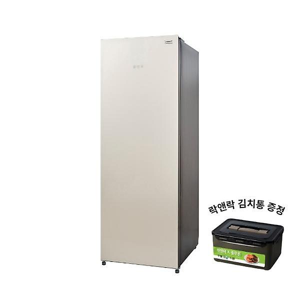  풀무원 글라스 김치냉장고 1도어 148L 린넨베이지
