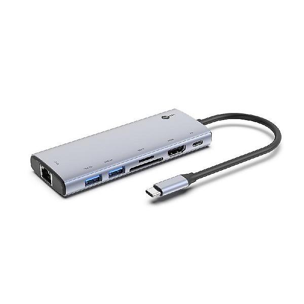  엠피맨 C타입 7포트 멀티 허브 USB 3.0 HDMI 4K 60HZ 랜선 노트북 맥북