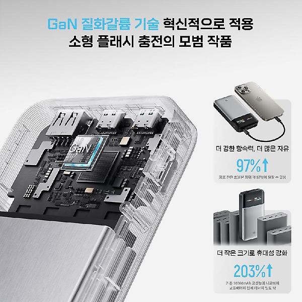  CUKTECH 쿡테크 15 파워뱅크 Air 15000mAh 100W 고속 충전 보조배터리