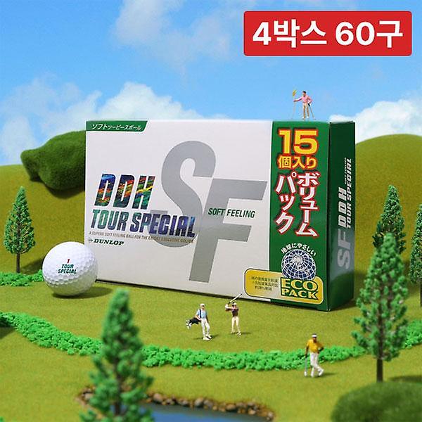  [4박스/60구] 던롭 NEW DDH 소프트필링 3.0 15구 골프공